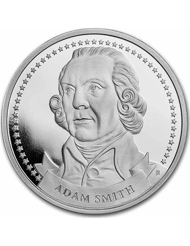 ADAM SMITH Founders Of Liberty 1 Oz Silber Free Enterprice 2023