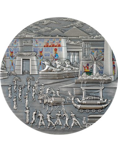 ÉGYPTIENS Afterlife Rites of Passage 2 Oz Silver Coin 10$ Palaos 2023