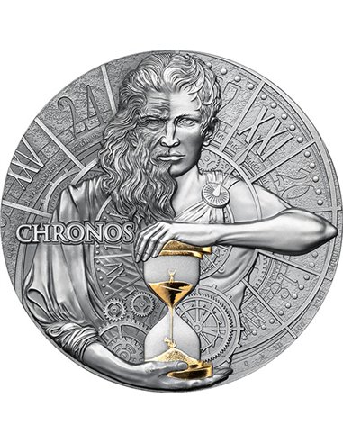 CHRONOS Dual Essence Серебряная монета 2 унции 2000 франков Камерун 2023