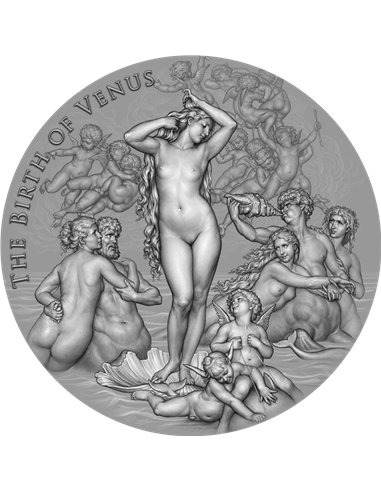 BIRTH OF VENUS Celestial Beauty 1 Kg Kilo Moneda Plata 10000 Francs Camerún 2023