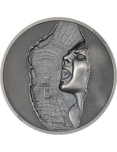 ESCAPE Trapped 1 Oz Silver Coin 5$ Îles Cook 2023