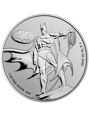 Бэтмен 1 унция Серебряная монета 5$ Самоа 2022