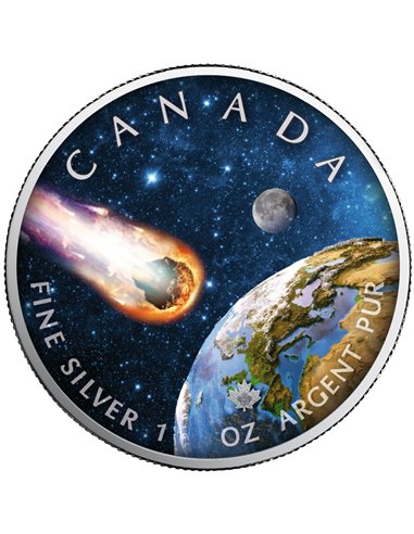 MAPLE LEAF Nature Power 1 Oz Серебряная монета 5$ Канада 2022