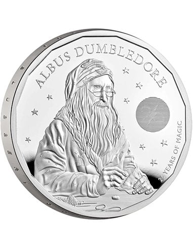 ALBUS DUMBLEDORE Harry Potter 1 Oz Silver Coin 2 Pounds Royaume-Uni 2023