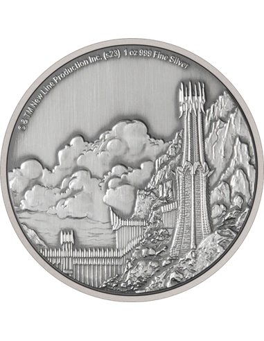 властелин колец Мордор 1 унция Серебряная монета 2$ Ниуэ 2023