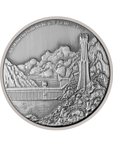 властелин колец Мордор 3 унции серебряная монета 10$ Ниуэ 2023