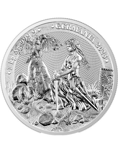 GERMANIA Moneda Plata 1 Kg Kilo 80 Marcos Germania 2023