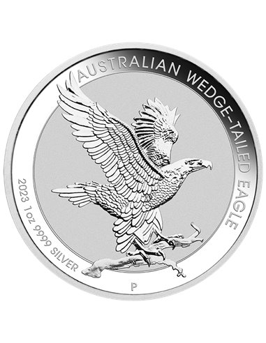 WEDGE-TAILED EAGLE 1 Oz Серебряная монета 1$ Австралия 2023