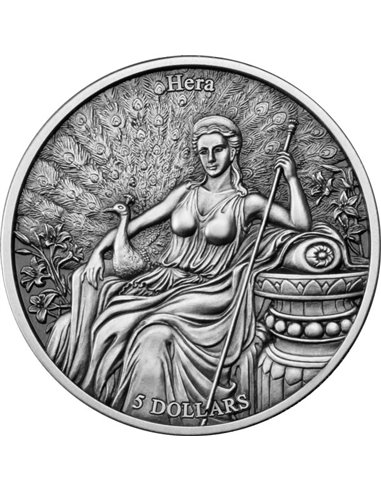 HERA VS AQUARIUS Douze Olympiens 1 Oz Silver Coin 5$ Samoa 2022