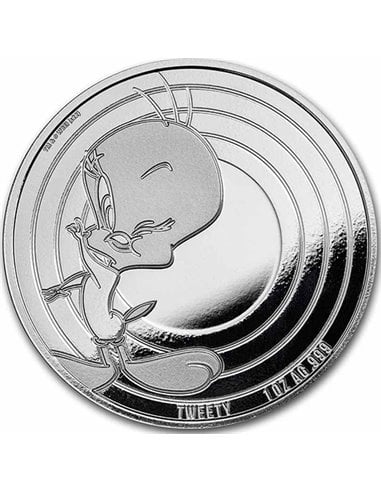 TWEETY Looney Tunes Proof 1 Oz Silver Coin 5$ Samoa 2023