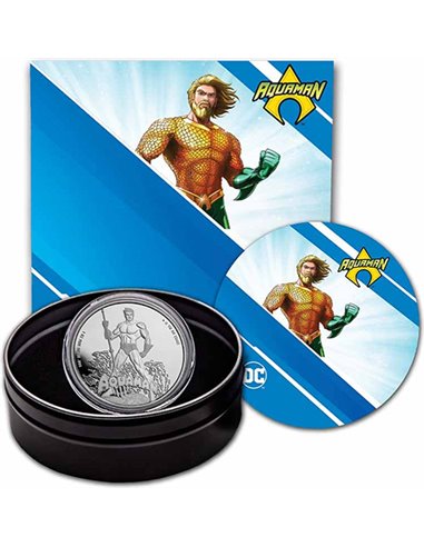 AQUAMAN DC COMICS 1 Oz Moneda Plata 5$ Samoa 2023