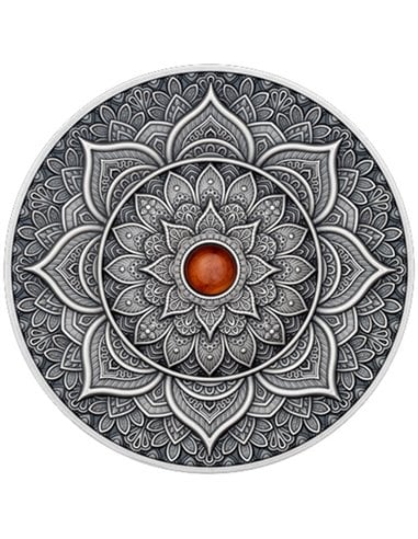 INDIAN Mandala Art 3 Oz Silver Coin 10$ Fiji 2023