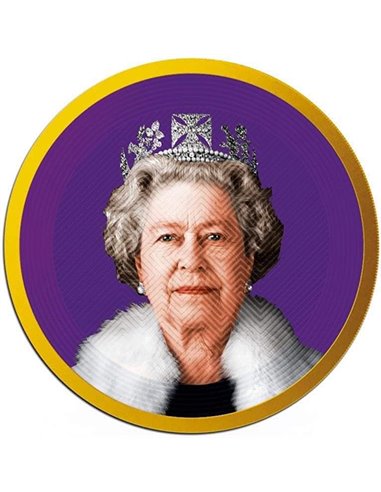 QUEEN ELIZABETH II Icon Glamur 1 Oz Moneda Plata 5$ Tokelau 2023
