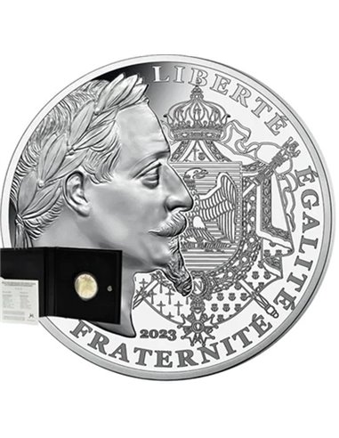 НАПОЛЕОН Золото Франции Серебряная монета пруф 100€ Евро Франция 2023