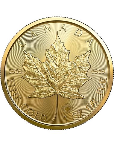 MAPLE LEAF 1 Oz Gold Coin 50$ Canada 2023