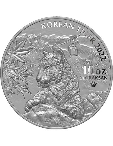 KOREAN TIGER 1 Oz Moneta Argento Corea del Sud 2022