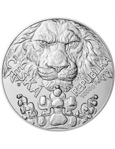 ЧЕШСКИЙ ЛЕВ 1 Кг Килограмм Серебряная Монета 80$ Ниуэ 2023