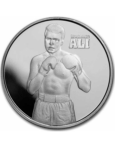 МУХАММАД АЛИ Серебряная монета 1 унция 2$ Ниуэ 2023
