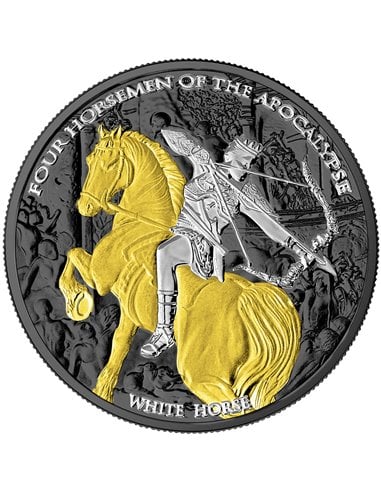 FOUR HORSEMAN OF THE APOCALYPSE 1 Oz Silver Coin 5 Thaler Carpathia 2023