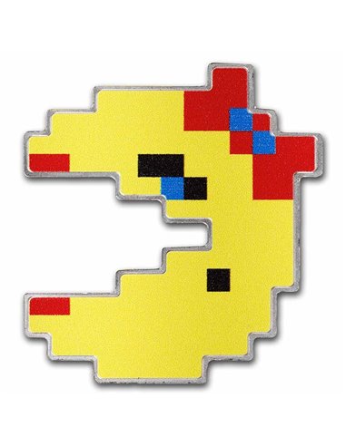 PAC-MAN Colorized Pixel Version Pièce d'Argent de 1 Oz 2$ Niger 2022