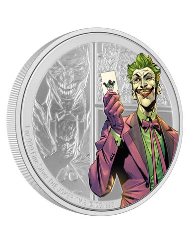 JOKER DC Villains 1 Oz Серебряная монета 2$ Ниуэ 2023