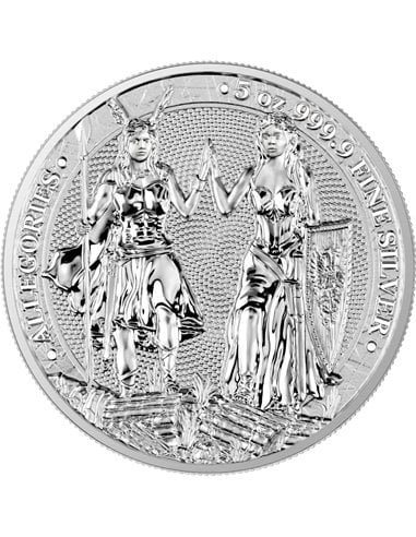 ALLEGORIES GALIA & GERMANIA 5 Oz Silver Coin 25 Mark Germania 2023