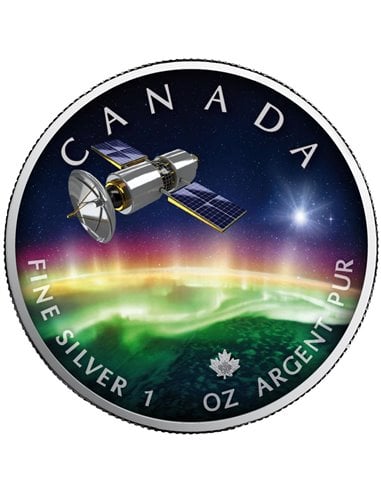 POLAR LIGHTS Universe 1 Oz Moneta Argento 5$ Canada 2023