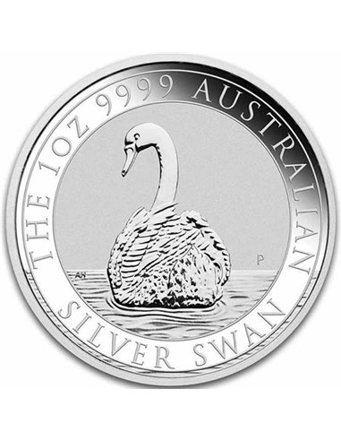 SILVER SWAN 1 Oz Серебряная монета 1$ Австралия 2023