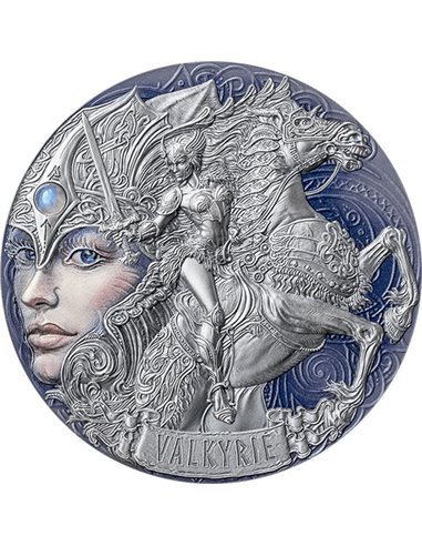 VALKYRIE Femina Bellator 2 унции серебряная монета 2000 франков CFA Камерун 2023