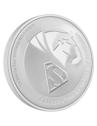 SUPERMAN 85. rocznica DC Comics 1 uncja srebrnej monety 2 $ Niue 2023