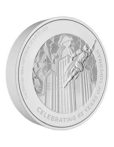 SUPERMAN 85th Anniversary DC Comics 3 Oz Silver Coin 10$ Niue 2023