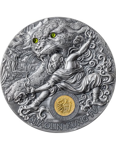 SHAOLIN KUNG FU LEOPARD Martial Arts Styles Серебряная монета 2 унции 5$ Ниуэ 2023