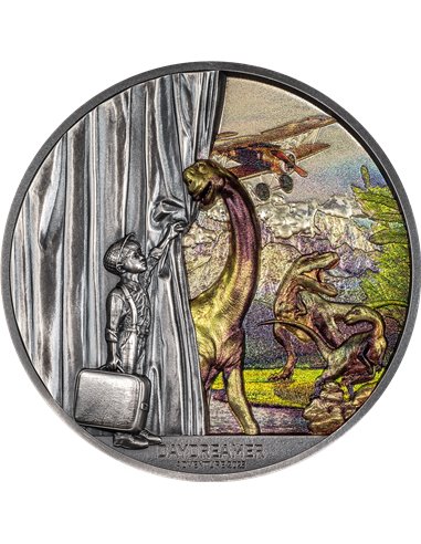 AVENTURE Rêveur 2 Oz Silver Coin 10$ Palaos 2023