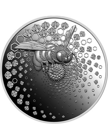 BEE 2 Oz Ultra High Relief Silver Proof Coin 2000 Francs Liberia 2023