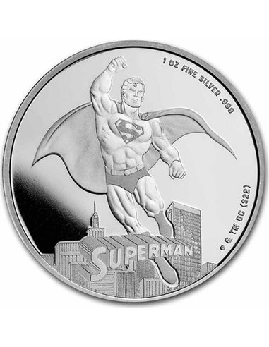 SUPERMAN DC Comics 1 Oz Argent BE 5$ Samoa 2023
