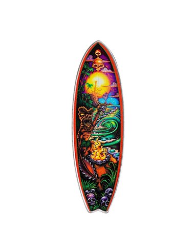 ENFORCER Drew Brophy Surfboards 1 Oz Серебряная монета 2$ Ниуэ 2023