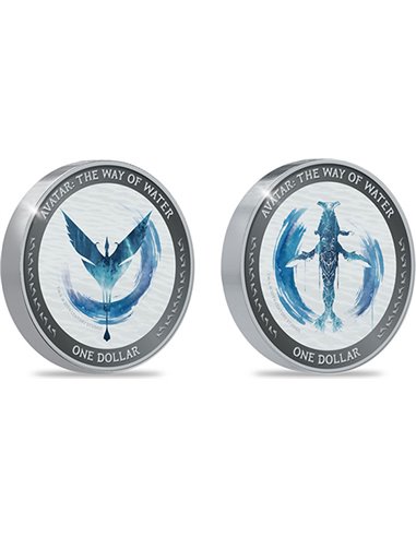 AVATAR The Way of Water Pandoran Fauna Coin Set 1 Oz Medallón de Plata 2023