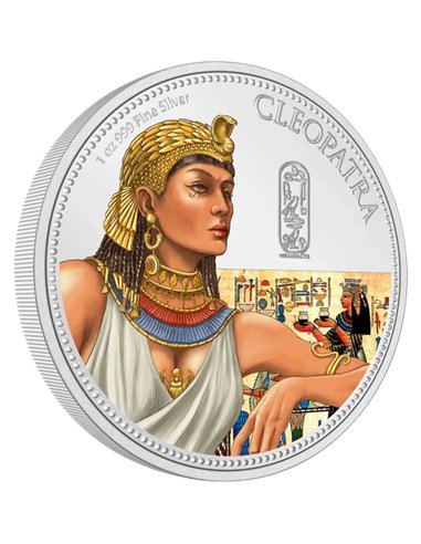 CLEOPATRE Femmes dans l'Histoire 1 Oz Silver Coin 2$ Niue 2023