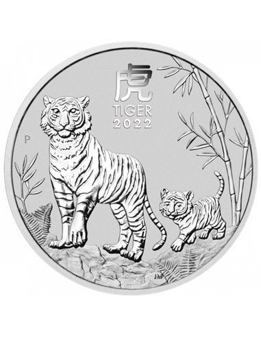 TIGER Lunar III 1 Kilo Kg Silver Coin 30$ Australia 2022