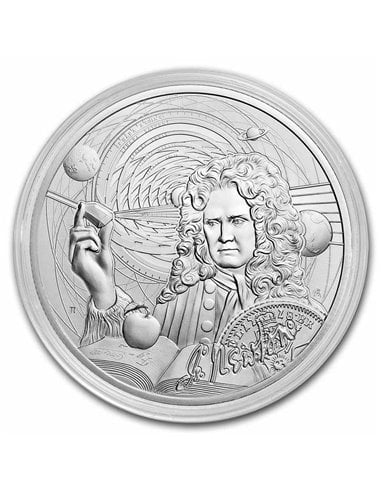 ISAAC NEWTON Icons of Inspiration 1 Oz Серебряная монета 2$ Ниуэ 2022