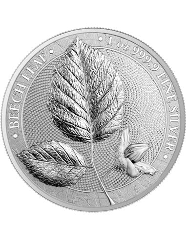 BEECH LEAF Mythical Forest 1 Oz Silver Coin 5 Mark Germania 2023