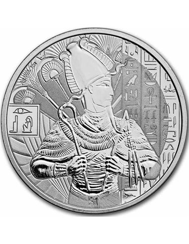 OSIRIS Divinità Egiziane 1 Oz Moneta Argento 1$ Sierra Leone 2023