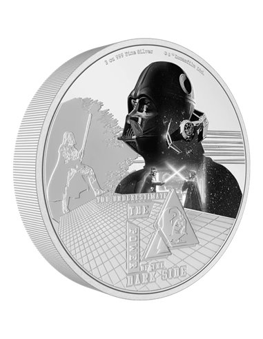 DARTH VADER Star Wars 3 Oz Silver Coin 10$ Niue 2023