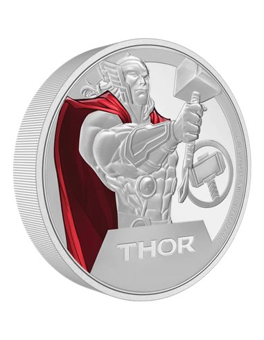 THOR Marvel Серебряная монета 3 унции 10$ Ниуэ 2023