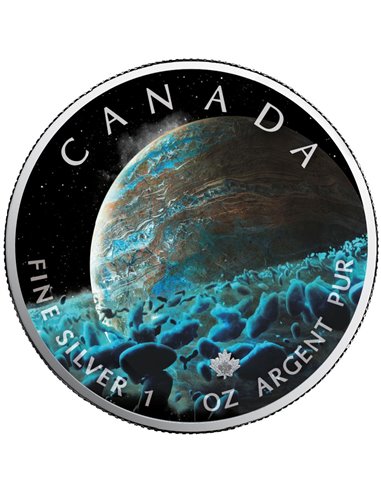 PIERŚCIEŃ PLANETARNY Wszechświat 1 Oz Srebrna Moneta 5$ Kanada 2023