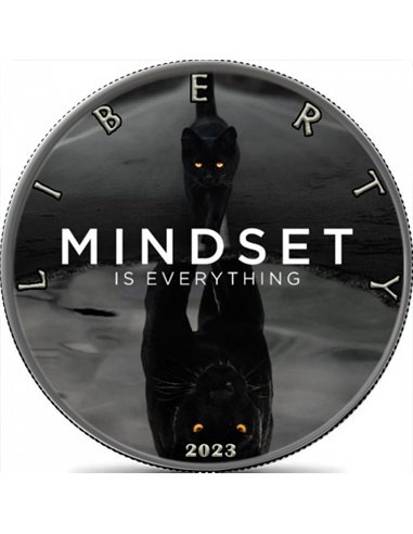 MINDSET II Walking Liberty 1 Oz Серебряная монета 1$ США 2023