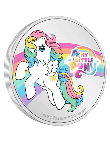 MY LITTLE PONY 40th Anniversary 1 Oz Silver Coin 2$ Niue 2023