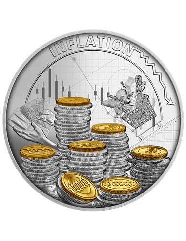 INFLATION Moneda Plata 500 Francos CFA Camerún 2022