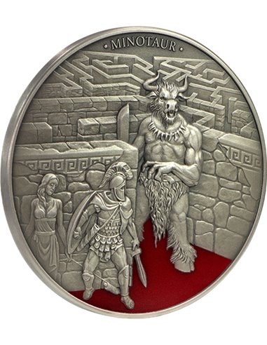 MINOTAURE Créatures Mythiques 2 Oz Silver Coin 5$ Niue 2023
