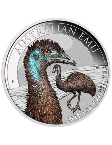 AUSTRALIAN EMU Colored 1 Oz Silver Coin 1$ Australia 2023